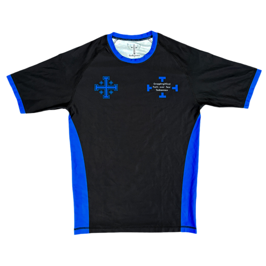 “FAITH” NO GI Rashguard-Blue