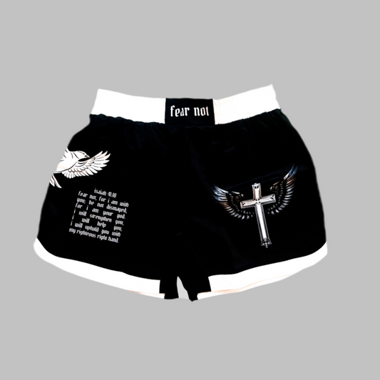 "Fear Not" Shorts- Black