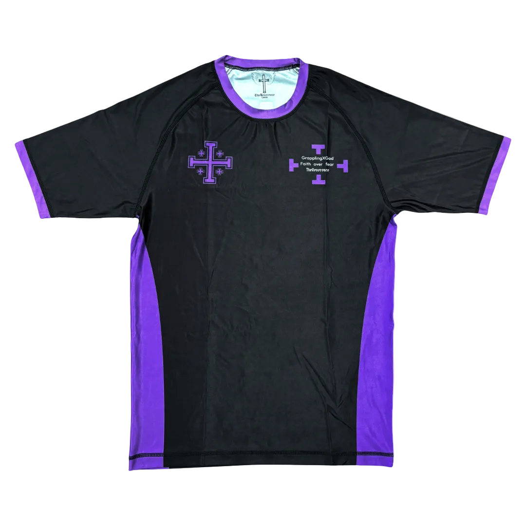 “FAITH” NO GI Rashguard Purple- TheReverence