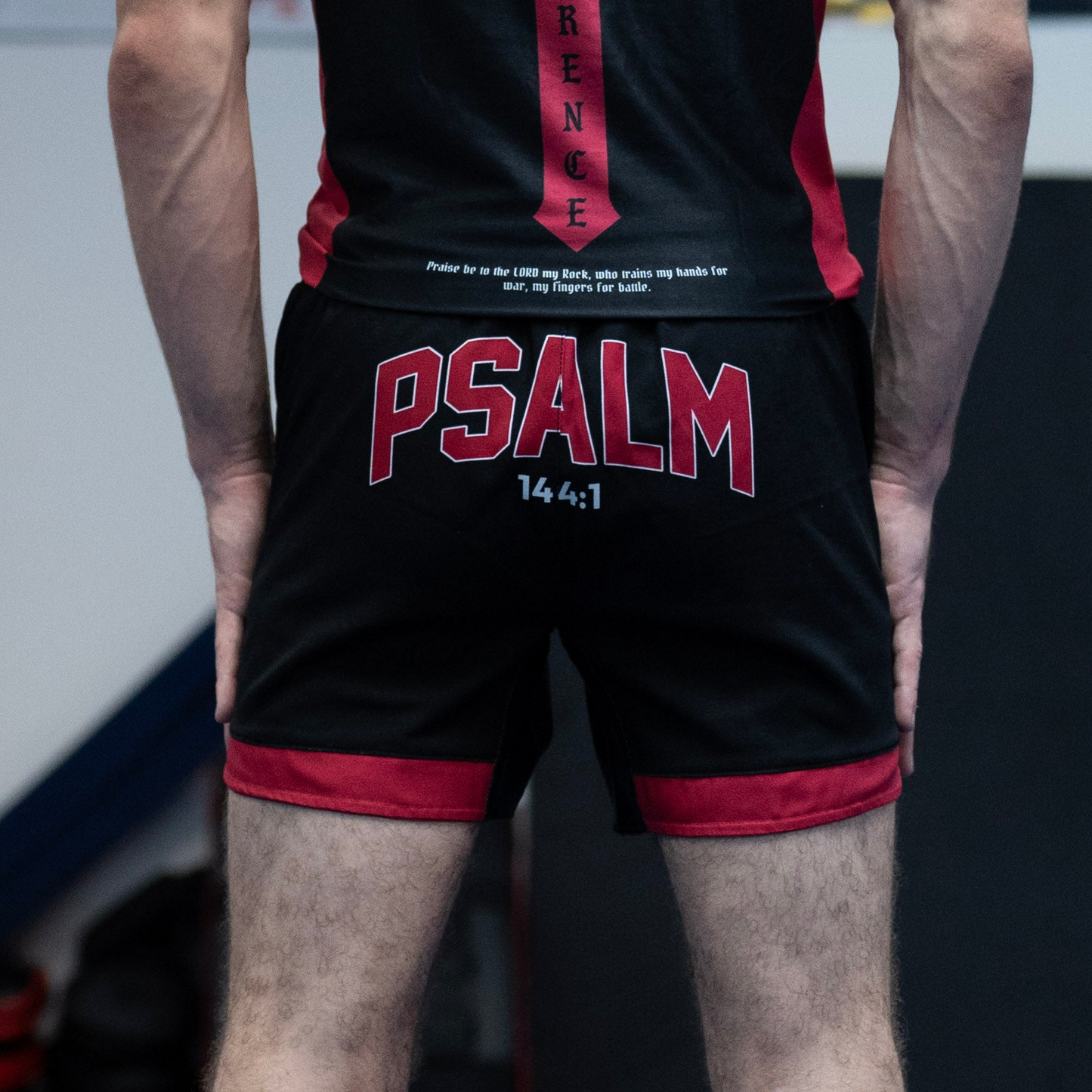 “FAITH” NO GI Shorts-Red
