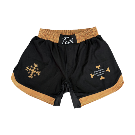 “FAITH” NO GI Shorts-Brown