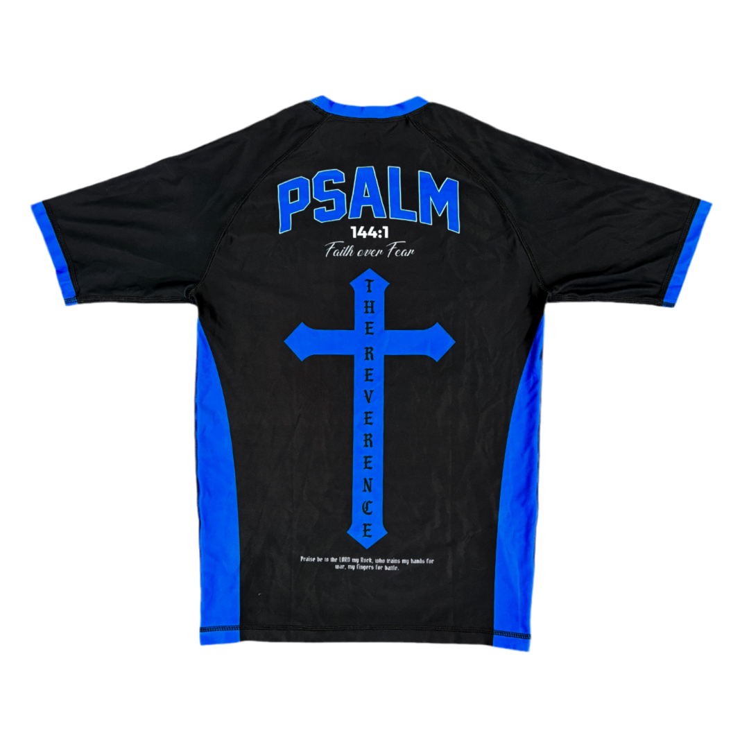“FAITH” NO GI Rashguard-Blue