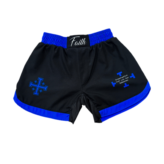 “FAITH” NO GI Shorts-Blue