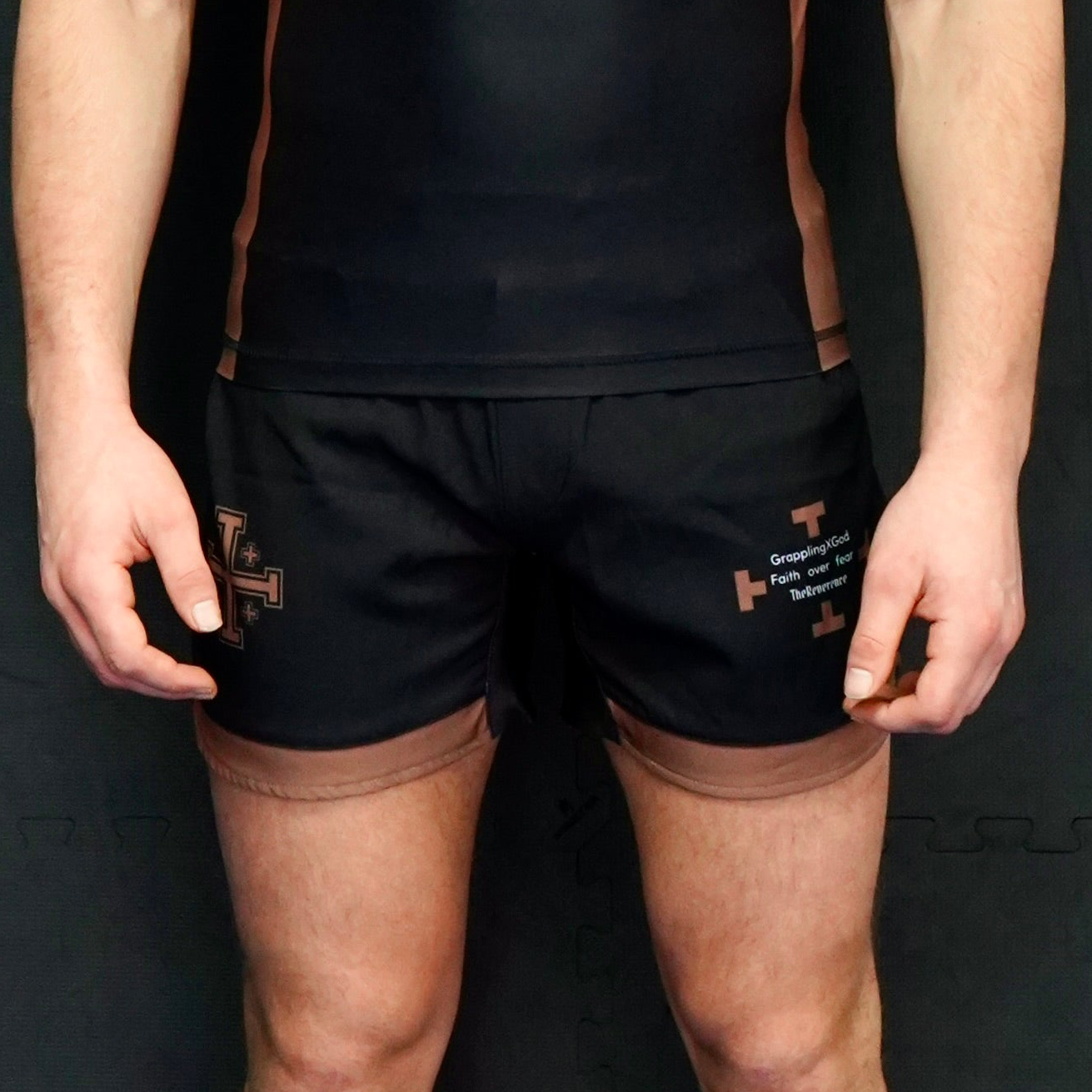 “FAITH” NO GI Shorts-Brown